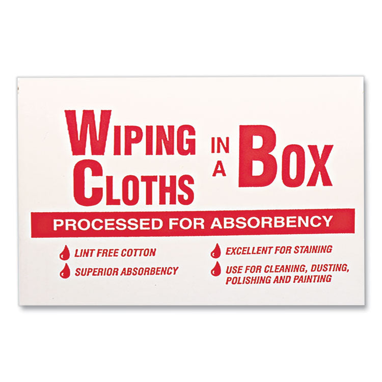 Multipurpose Reusable Wiping Cloths, Cotton, 5 lb Box, Assorted Sizes and Colors