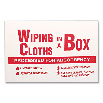 Multipurpose Reusable Wiping Cloths, Cotton, 5 lb Box, Assorted Sizes and Colors