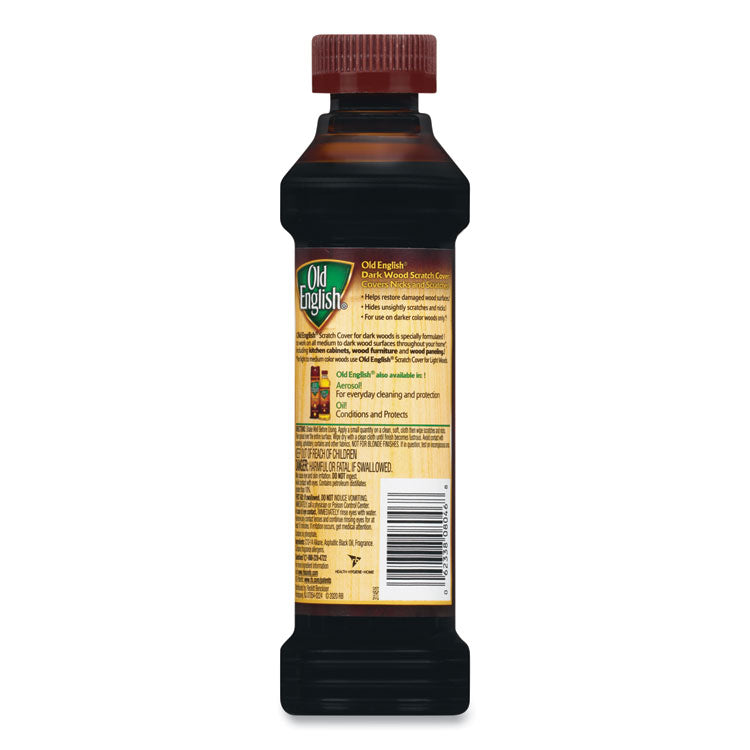 Furniture Scratch Cover, For Dark Woods, Citrus Scent, 8 oz Bottle, 6/Carton