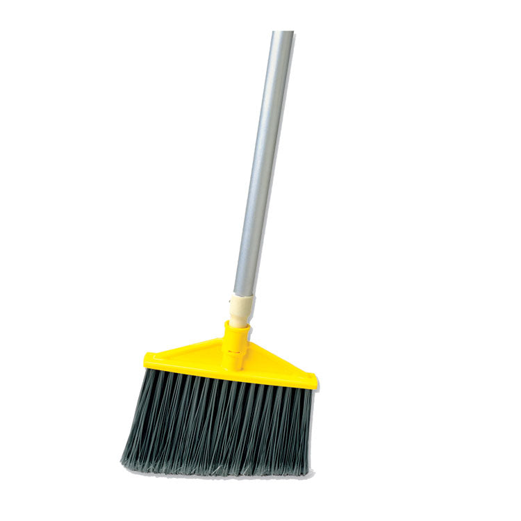 Angled Large Broom, 48.78" Length, Silver/Gray