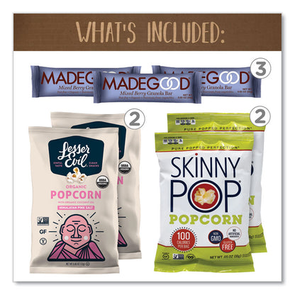 Low Calories Snack Box, 28 Assorted Snacks/Box
