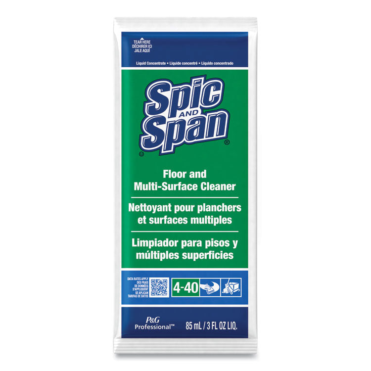 Liquid Floor Cleaner, Fresh Scent, 3 oz Packet, 45/Carton