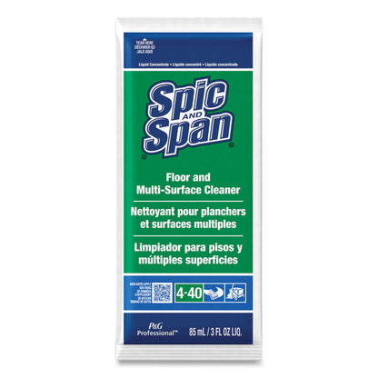 Liquid Floor Cleaner, Fresh Scent, 3 oz Packet, 45/Carton