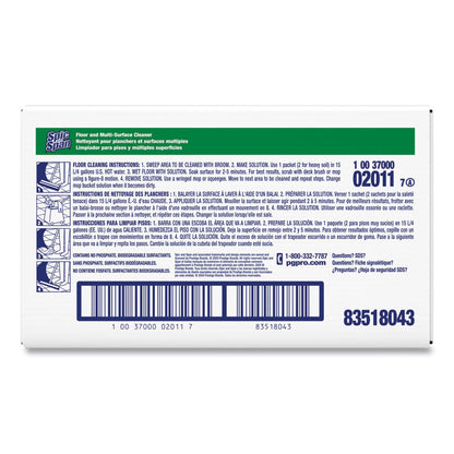 Liquid Floor Cleaner, Fresh Scent, 3 oz Packet, 45/Carton