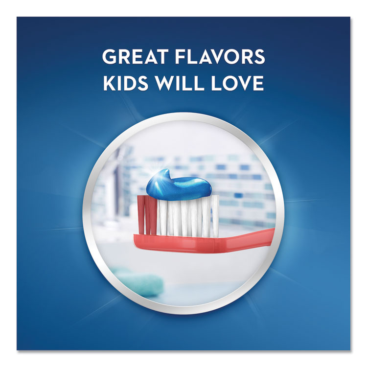 Kids' Sparkle Toothpaste, Bubblegum Flavor, 0.85 oz Tube, 72/Carton