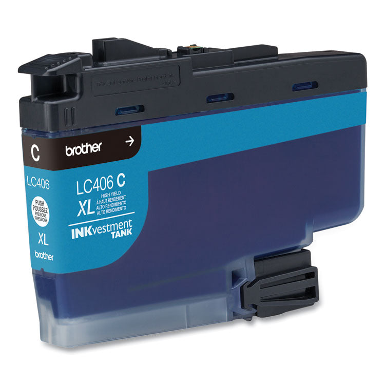 LC406XLCS INKvestment High-Yield Ink, 5,000 Page-Yield, Cyan