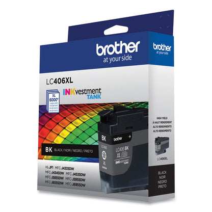 LC406XLBKS INKvestment High-Yield Ink, 6.000 Page-Yield, Black