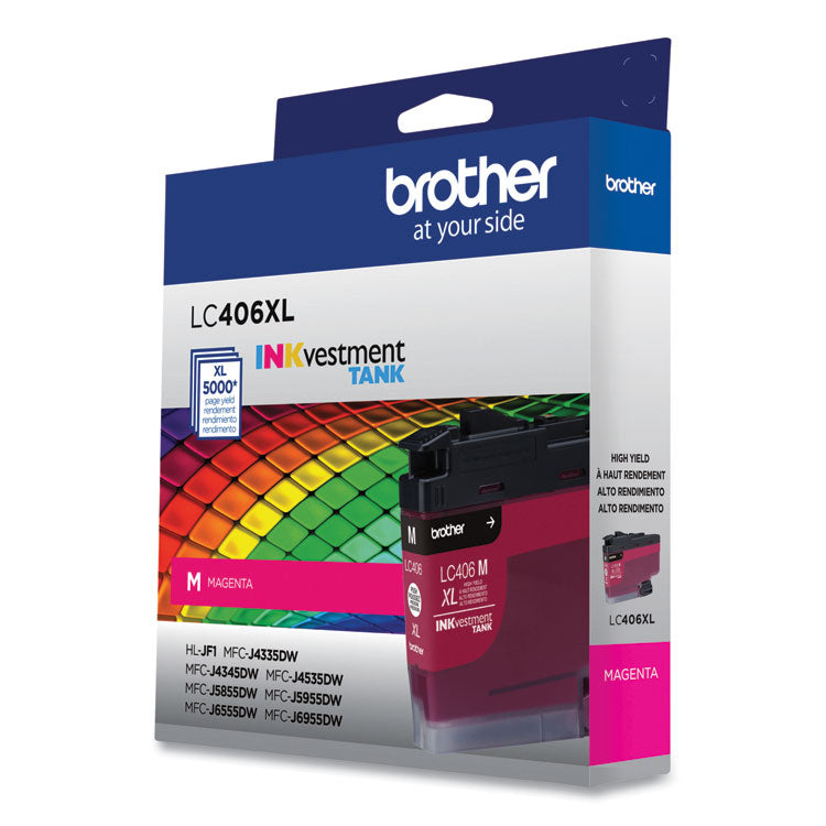 LC406XLMS INKvestment High-Yield Ink, 5,000 Page-Yield, Magenta