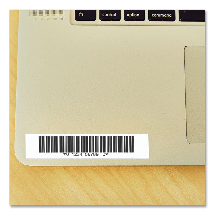TZ Security Tape Cartridge for P-Touch Labelers, 0.7" x 26.2 ft, Black on White
