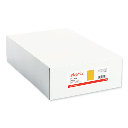 Kraft Clasp Envelope, #93, Square Flap, Clasp/Gummed Closure, 9.5 x 12.5, Brown Kraft, 100/Box