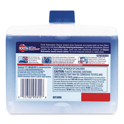 Dishwasher Cleaner, Fresh Scent, 8.45 oz Bottle, 6/Carton