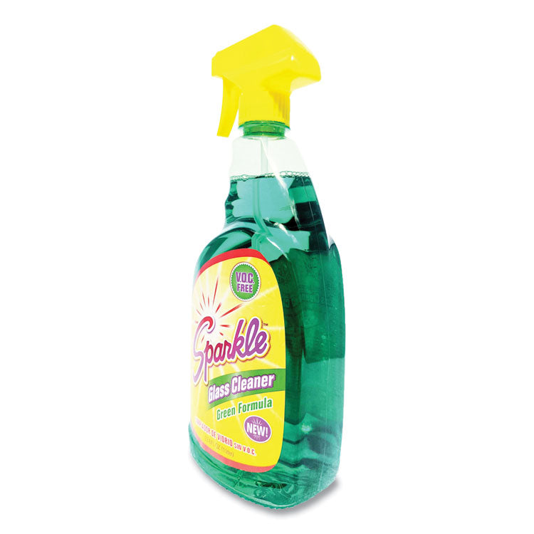 Green Formula Glass Cleaner, 33.8 oz Bottle, 12/Carton