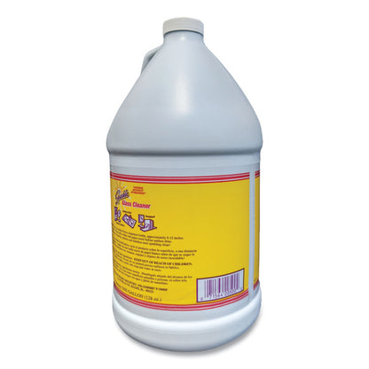 Glass Cleaner, 1 gal Bottle Refill, 4/Carton