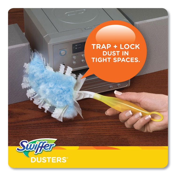 Dusters Refill, Dust Lock Fiber, Unscented, Light Blue, 10/Box