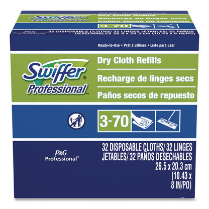 Dry Refill Cloths, 10.63" x 8", White, 32/Box