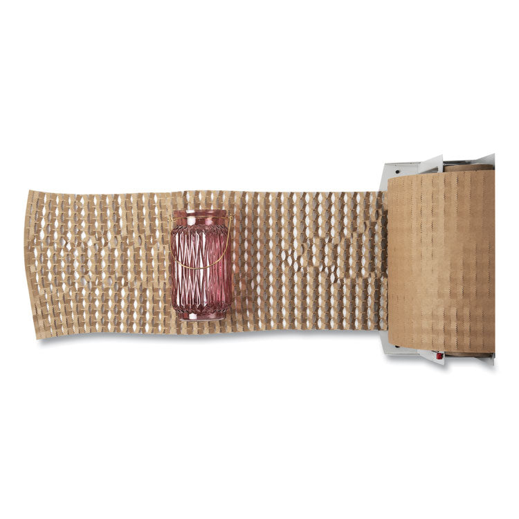 Cushion Lock Protective Wrap Dispenser, For Up to 16" Diameter x 12" Wide Rolls, Steel, Beige
