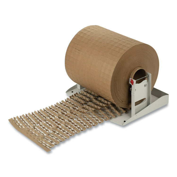 Cushion Lock Protective Wrap Dispenser, For Up to 16" Diameter x 12" Wide Rolls, Steel, Beige