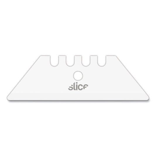 Safety Utility Knife Blades, Rounded Tip, Ceramic Zirconium Oxide, 2/Pack