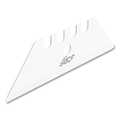 Safety Utility Knife Blades, Rounded Tip, Ceramic Zirconium Oxide, 2/Pack
