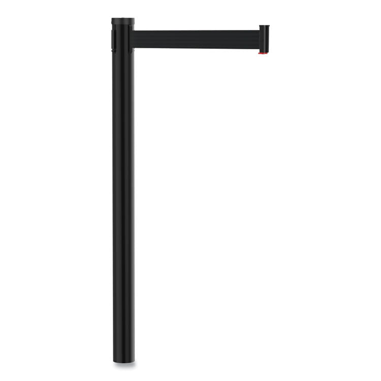 Adjusta-Tape Crowd Control Posts Only, Steel, 40" High, Black, 2/Box