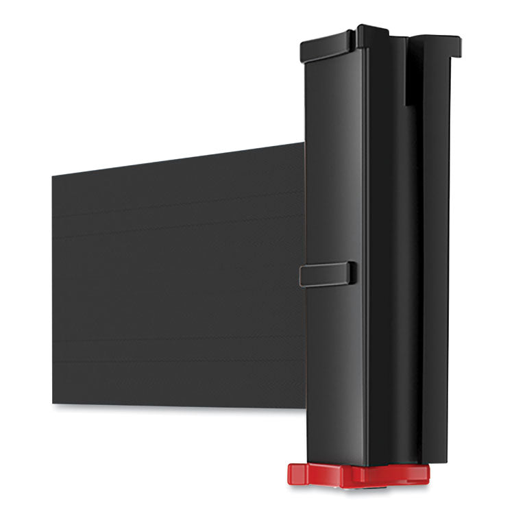 Adjusta-Tape Crowd Control Posts Only, Steel, 40" High, Black, 2/Box