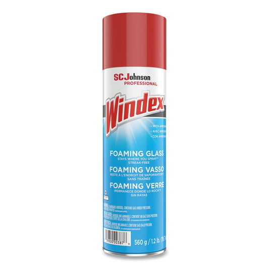 Foaming Glass Cleaner, 20 oz Aerosol Spray (Each)
