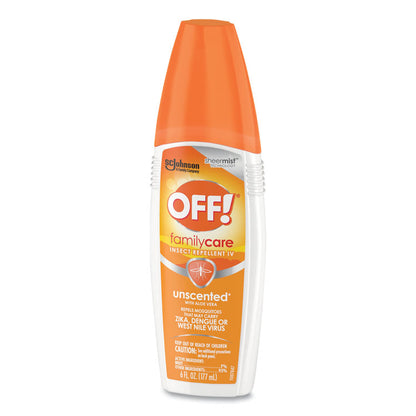 FamilyCare Unscented Spray Insect Repellent, 6 oz Spray Bottle, 12/Carton