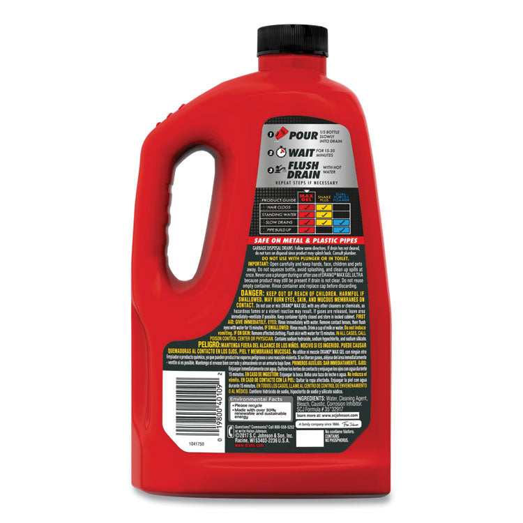 Max Gel Clog Remover, 80 oz Bottle, 6 Bottles/Carton