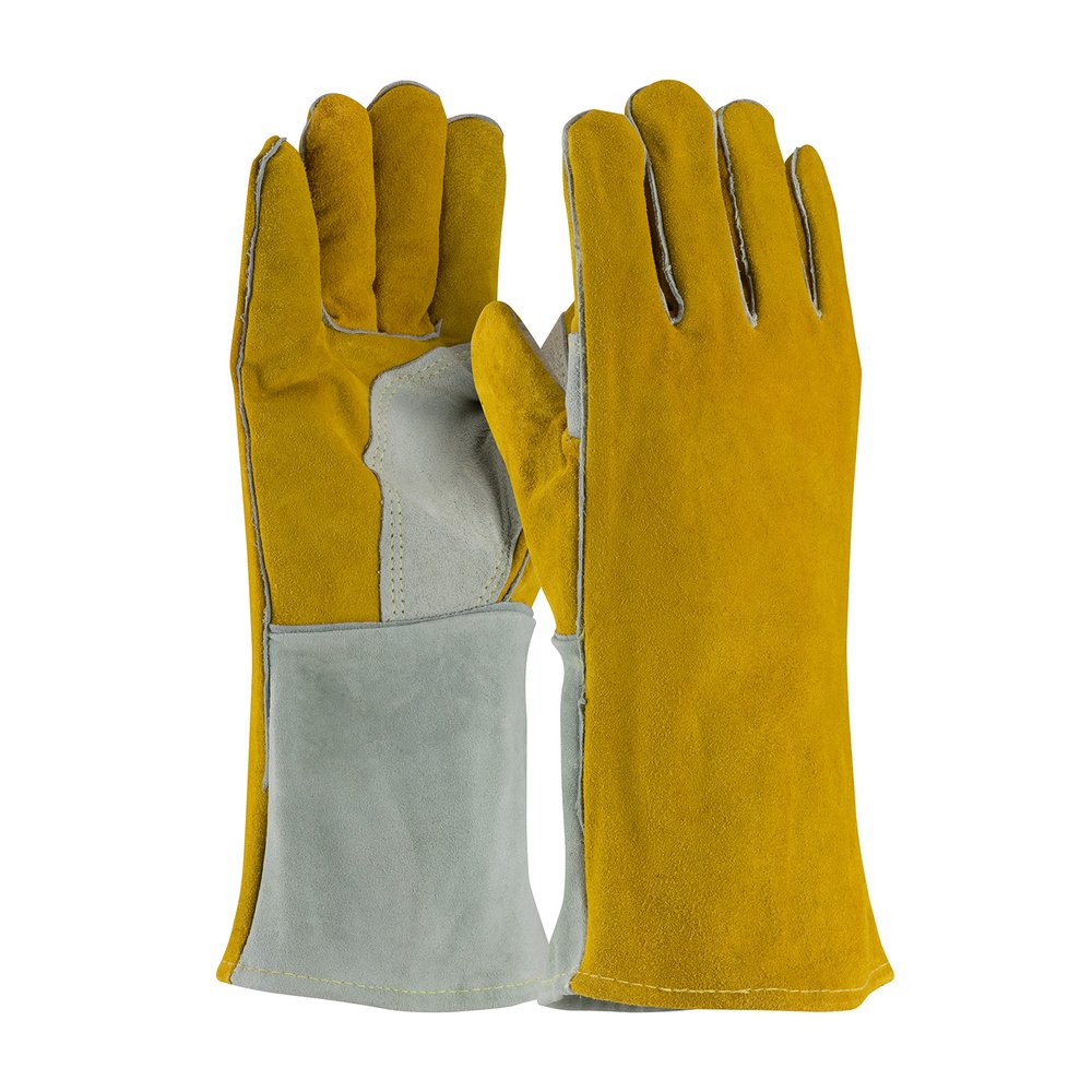PIP Sup. COW Leather Welderglove W/COTT/FOAM Lining, 12 Pairs/Pack