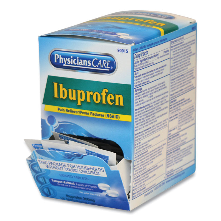 Ibuprofen Tablets, Two-Pack, 50 Packs/Box