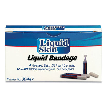 Liquid Bandage, 0.017 oz Pipette, 4/Box