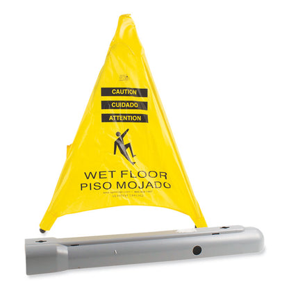 Pop Up Safety Cone, 3 x 2.5 x 20, Yellow
