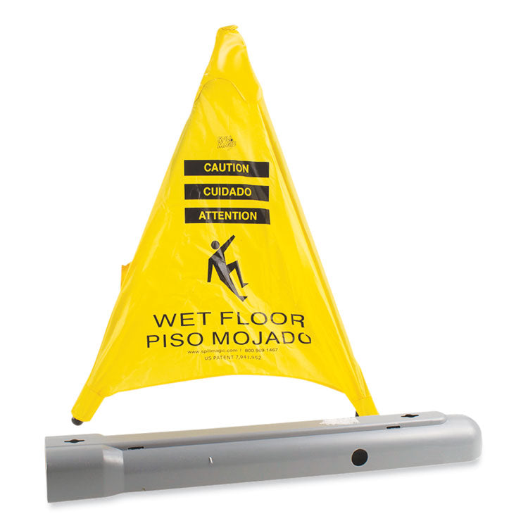 Pop Up Safety Cone, 3 x 2.5 x 30, Yellow