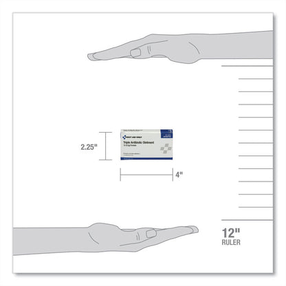 First Aid Kit Refill Triple Antibiotic Ointment, Packet, 12/Box