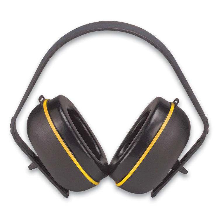 Over the Head Earmuffs, 22 dB NRR, Black/Yellow