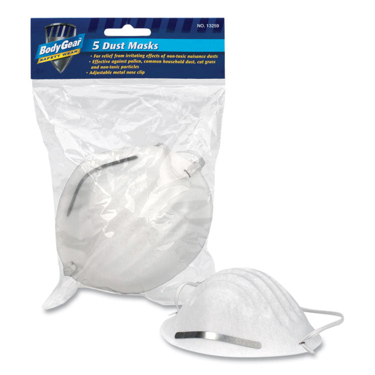 Comfort Mask, Cloth/Metal, Adjustable, 5/Pack