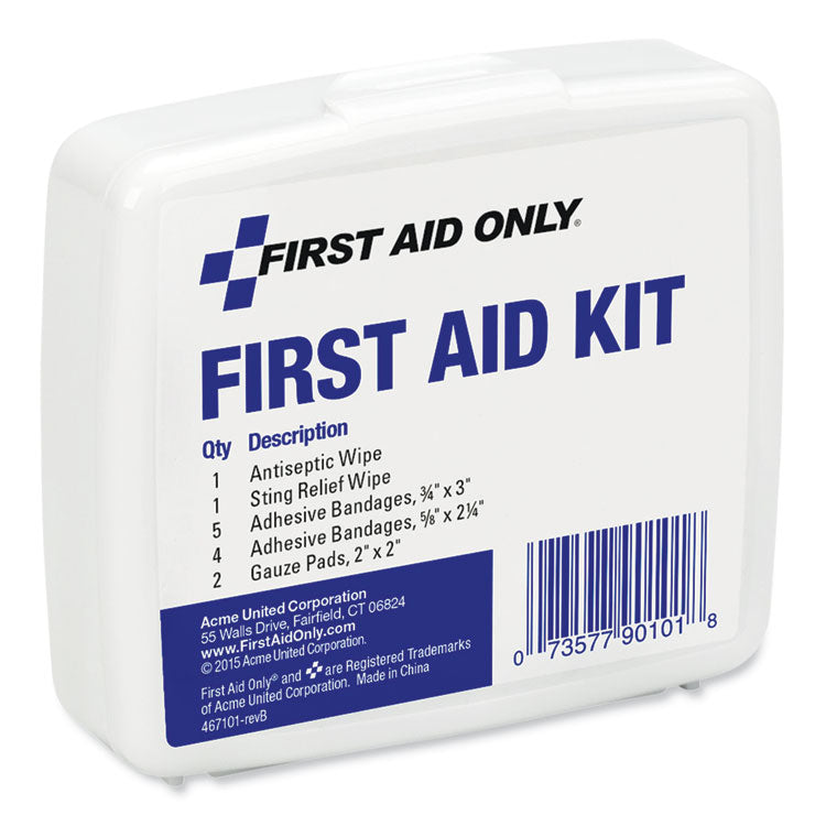 First Aid On the Go Kit, Mini, 13 Pieces, Plastic Case