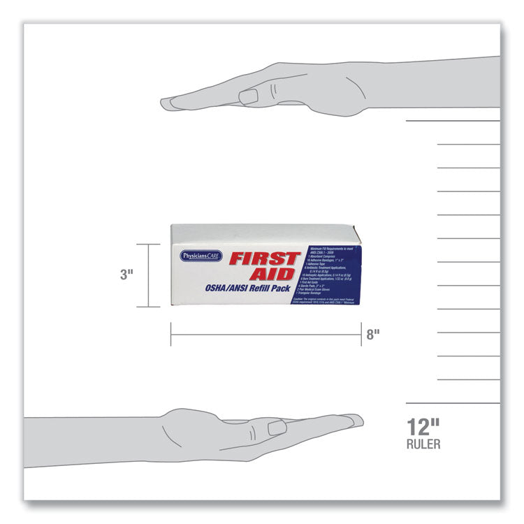 OSHA First Aid Refill Kit, 41 Pieces/Kit