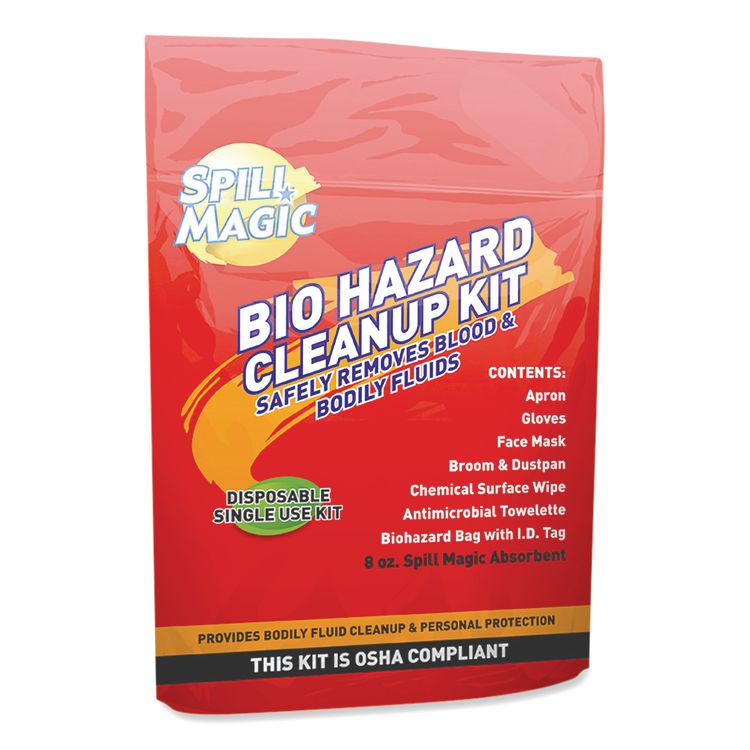 Biohazard Spill CleanUp, 0.75 x 6 x 9