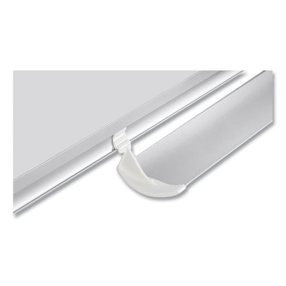 Magnetic Dry Erase Calendar Board, 12-Month Planning/Scheduling, 36" x 24", White Surface, Satin Aluminum Frame