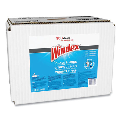 Glass Cleaner with Ammonia-D, Unscented, 5 gal Bag-in-Box Dispenser