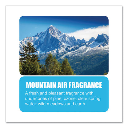Diamond 3D Urinal Screen, Mountain Air Scent, Blue, 10/Pack, 6 Packs/Carton
