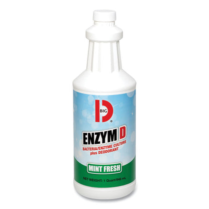 Enzym D Digester Deodorant, Mint, 32 oz Bottle, 12/Carton