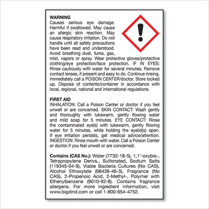 Enzym D Digester Deodorant, Mint, 32 oz Bottle, 12/Carton