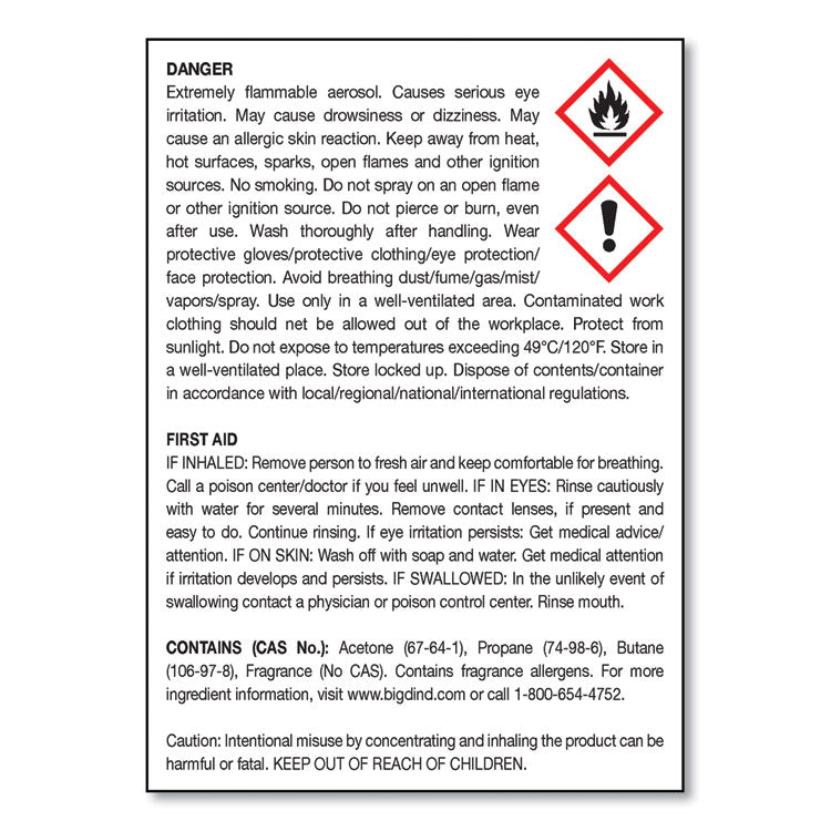 Metered Concentrated Room Deodorant, Sunburst, 7 oz Aerosol Spray, 12/Carton