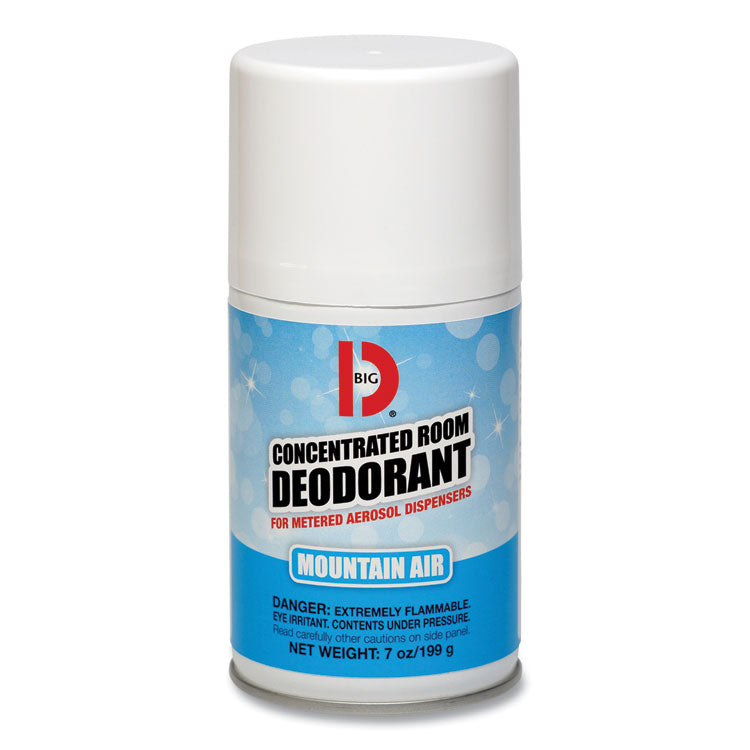 Metered Concentrated Room Deodorant, Mountain Air, 7 oz Aerosol Spray, 12/Carton