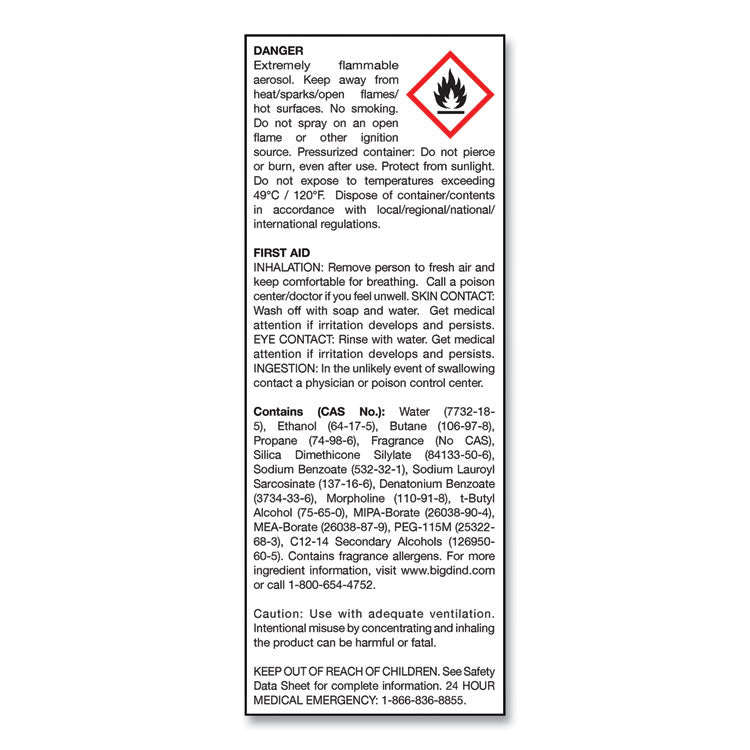 No-Vacuum Carpet Freshener, Fresh Scent, 14 oz Aerosol Spray, 12/Carton