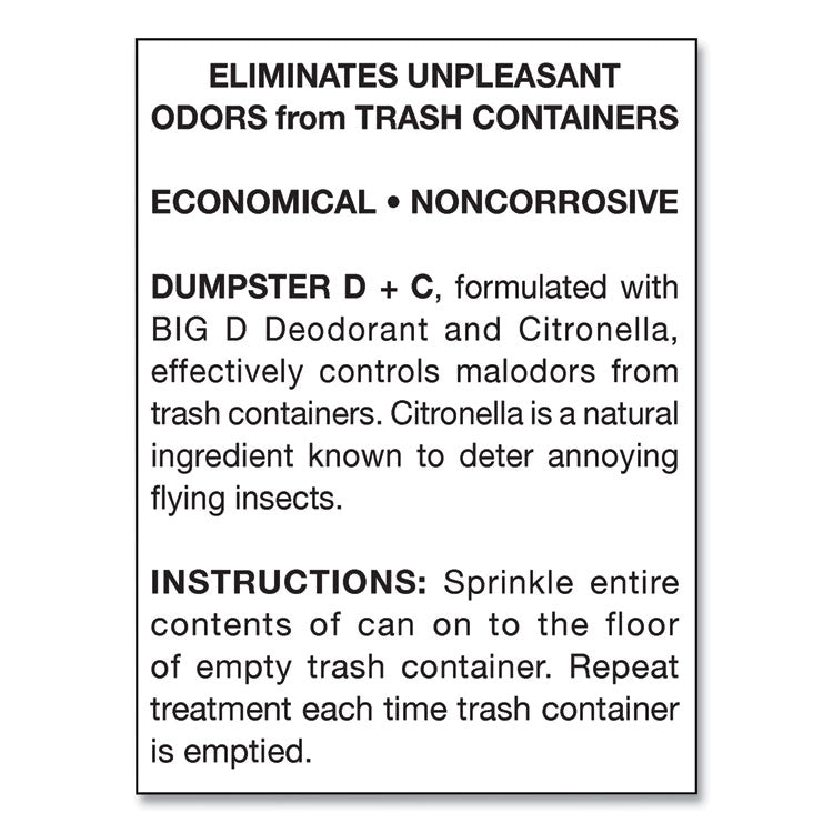 Dumpster D Plus C, 25 lbs Bucket