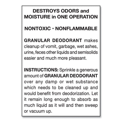 Granular Deodorant, Lemon, 16 oz, Shaker Can, 12/Carton