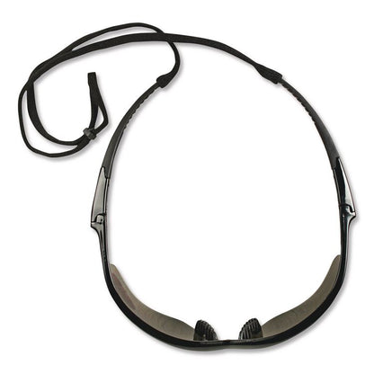 Nemesis Readers Safety Glasses, 2.5+ Diopter, Black Half Frame, Smoke Dual Lens, 6/Box